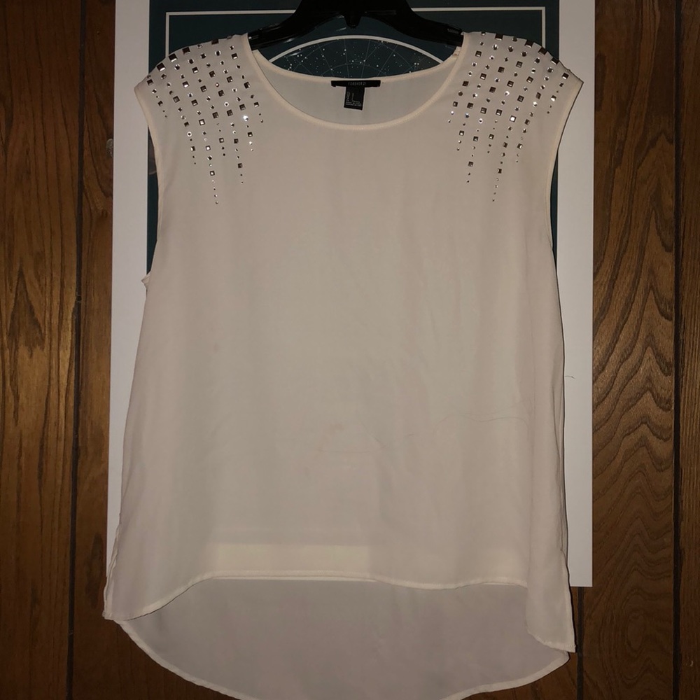 White Blouse with Jewels